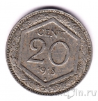 Италия 20 чентезимо 1918