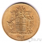 Исландия 1 крона 1957
