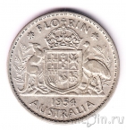 Австралия 1 флорин 1954