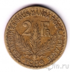 Французское Того 2 франка 1924