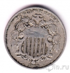 США 5 центов 1869