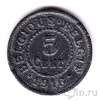 Бельгия 5 сантимов 1916