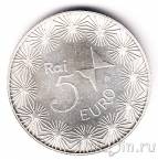 Италия 5 евро 2004 50 лет каналу RAI