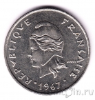 Новые Гебриды 20 франков 1967