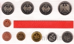 ФРГ набор 10 монет 1984 (F)