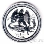 Остров Мэн 1 унция серебра 2016 Ангел