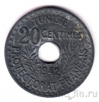Тунис 20 сантимов 1942