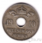 Немецкая Восточная Африка 10 геллеров 1910 (J)