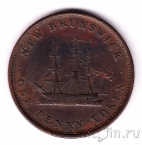 Нью Брунсвик (Канада) токен 1 пенни 1843