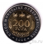 Западноафриканские штаты 200 франков 2005