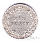 Великобритания 6 пенсов 1909