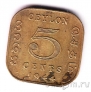 Цейлон 5 центов 1944