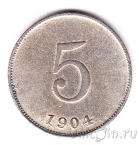 Гаити 5 сантимов 1904