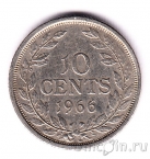 Либерия 10 центов 1966