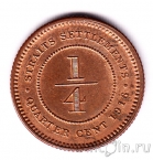Стрейтс-Сетлментс 1/4 цента 1916