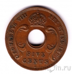 Брит. Восточная Африка 5 центов 1936 (Эдуард VIII) H