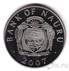Науру 1 доллар 2007 Бриллиантовая свадьба (2)