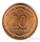Таджикистан 10 дирам 2001