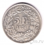 Швейцария 5 франков 1874