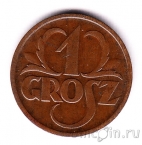 Польша 1 грош 1937