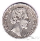 Бавария 2 марки 1876