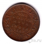 Британская Индия 1/4 анны 1862