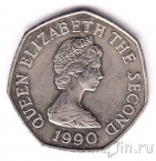 Джерси 50 пенсов 1990