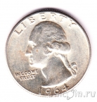 США 25 центов 1964