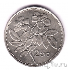 Мальта 25 центов 1991