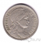 Колумбия 5 песо 1907