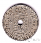 Гренландия 25 оре 1926 (с отверстием)