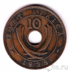Британская Восточная Африка 10 центов 1935