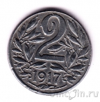 Австрия 2 геллера 1917