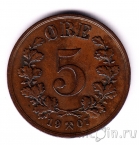 Норвегия 5 оре 1907