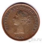 Нью Брунсвик (Канада) токен 1/2 пенни 1843