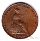Великобритания 1/2 пенни 1854