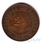 Чили 2 1/2 сентаво 1887