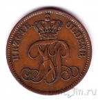 Германия (Ольденбург) 3 шварена 1858