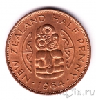 Новая Зеландия 1/2 пенни 1964