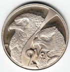 ЮАР 2 1/2 цента 2003 Орлы