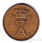 Дания 2 оре 1962 (бронза)