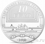 Франция 10 евро 2016 Авианосец