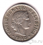 Швейцария 5 раппенов 1942