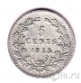 Нидерланды 5 центов 1855