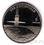 Маршалловы острова 5 долларов 1998 Атомная подводная лодка USS «Louisville»