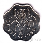 Свазиленд 10 центов 1986