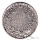 Уругвай 50 сентесимо 1877
