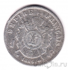 Франция 1 франк 1866 (A)