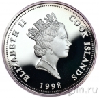 Острова Кука 1 доллар 1998 Фауна Австралии - Черепаха