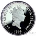 Острова Кука 1 доллар 1999 Флора Австралии - Миллигания Джонстонии
